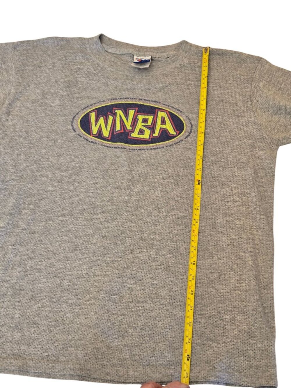 Vintage Champion WNBA Tshirt Y2K Basketball  Promo Shirt Cotton Mesh 90s - Picture 8 of 16